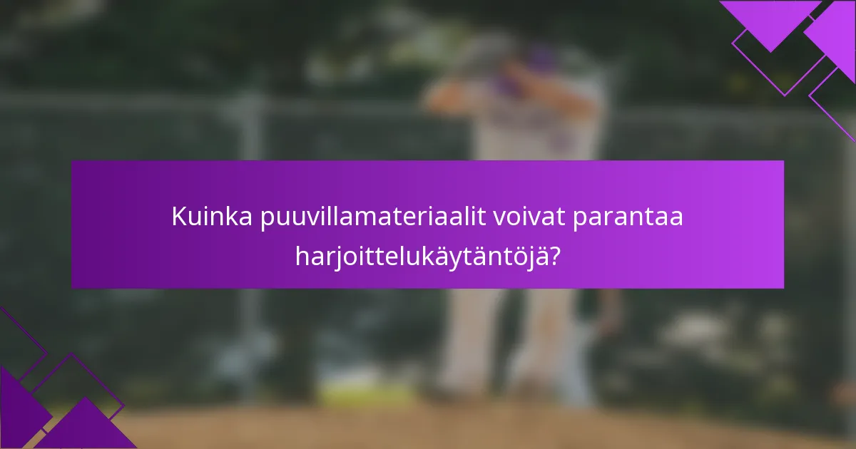 Kuinka puuvillamateriaalit voivat parantaa harjoittelukäytäntöjä?